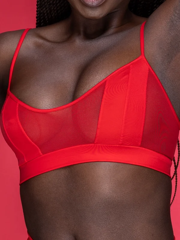 Asummetria Bra Red 2CM 001
