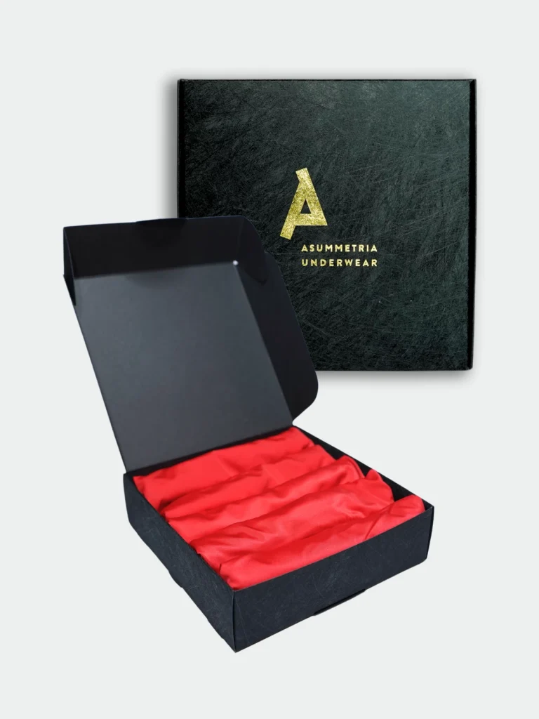 Asummetria underwear box Red5
